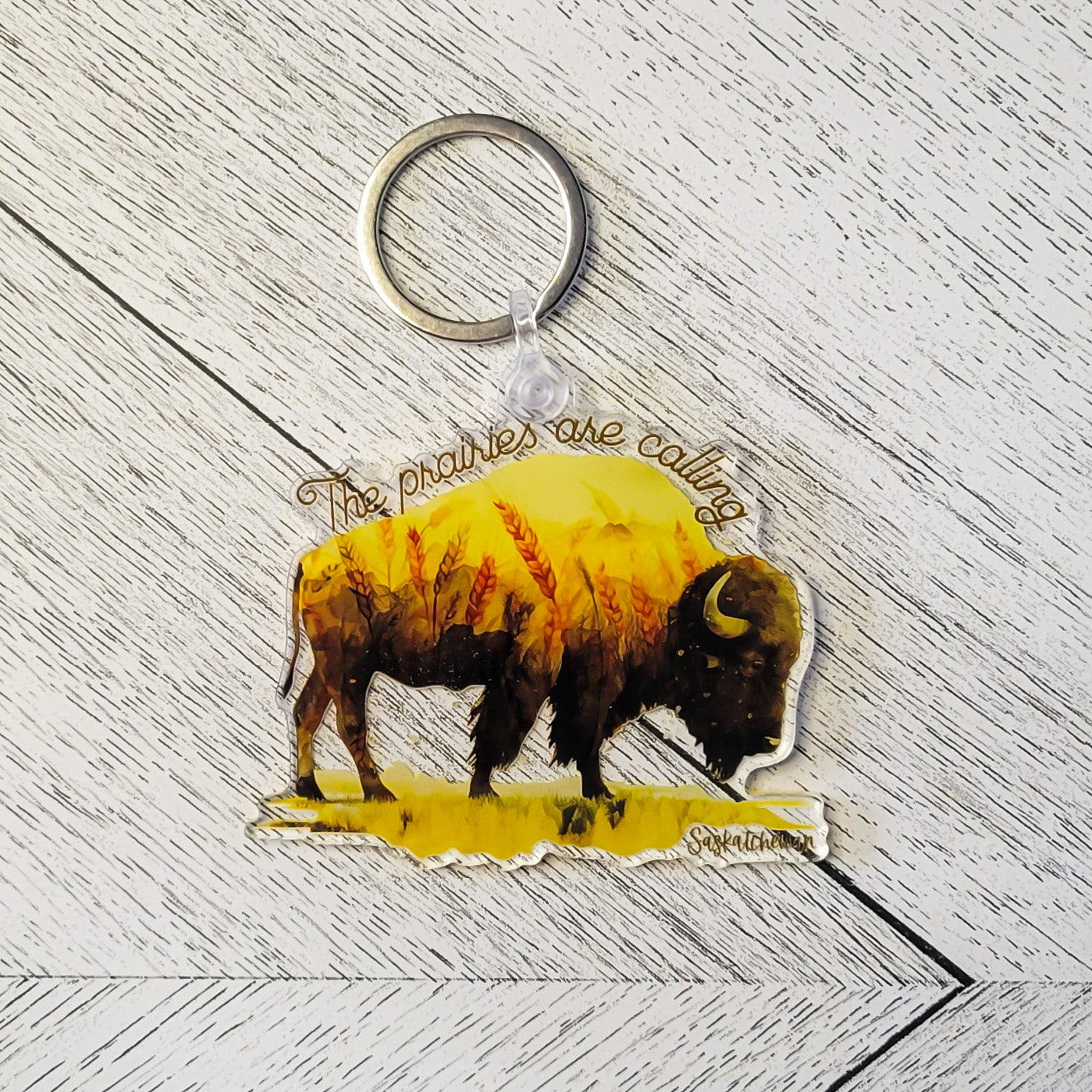 The Prairies Are Calling Acrylic Keychain