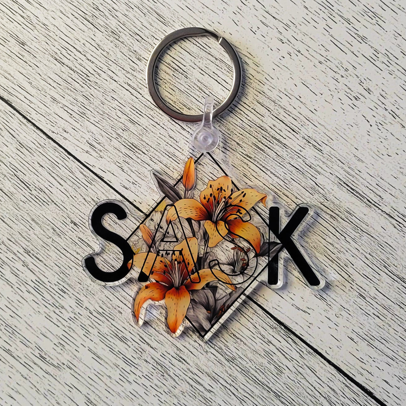 SASK Diamond Acrylic Keychain