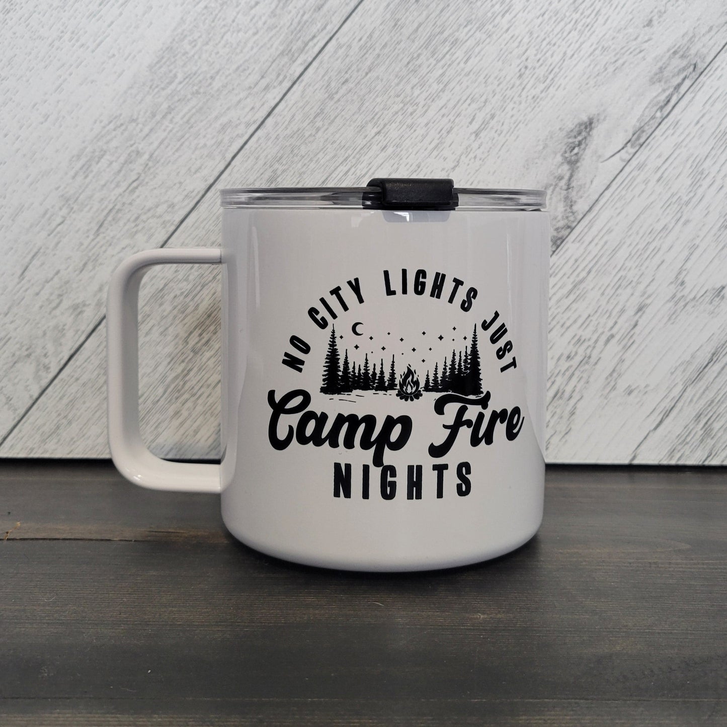 No City Lights Stainless Steel 17oz Coffee Mug | Lake Mug