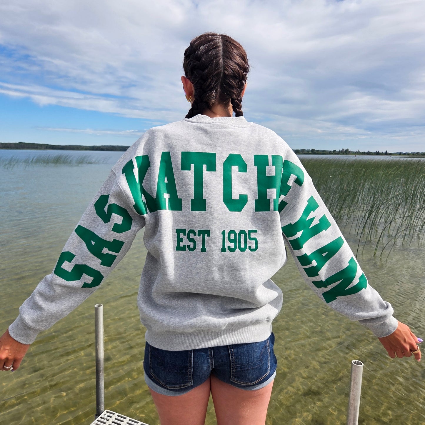 Saskatchewan Back Unisex Crewneck