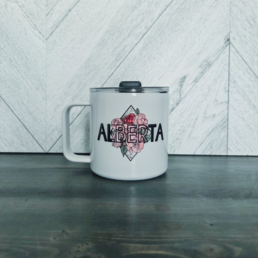 Alberta Diamond Stainless Steel 17oz Coffee Mug