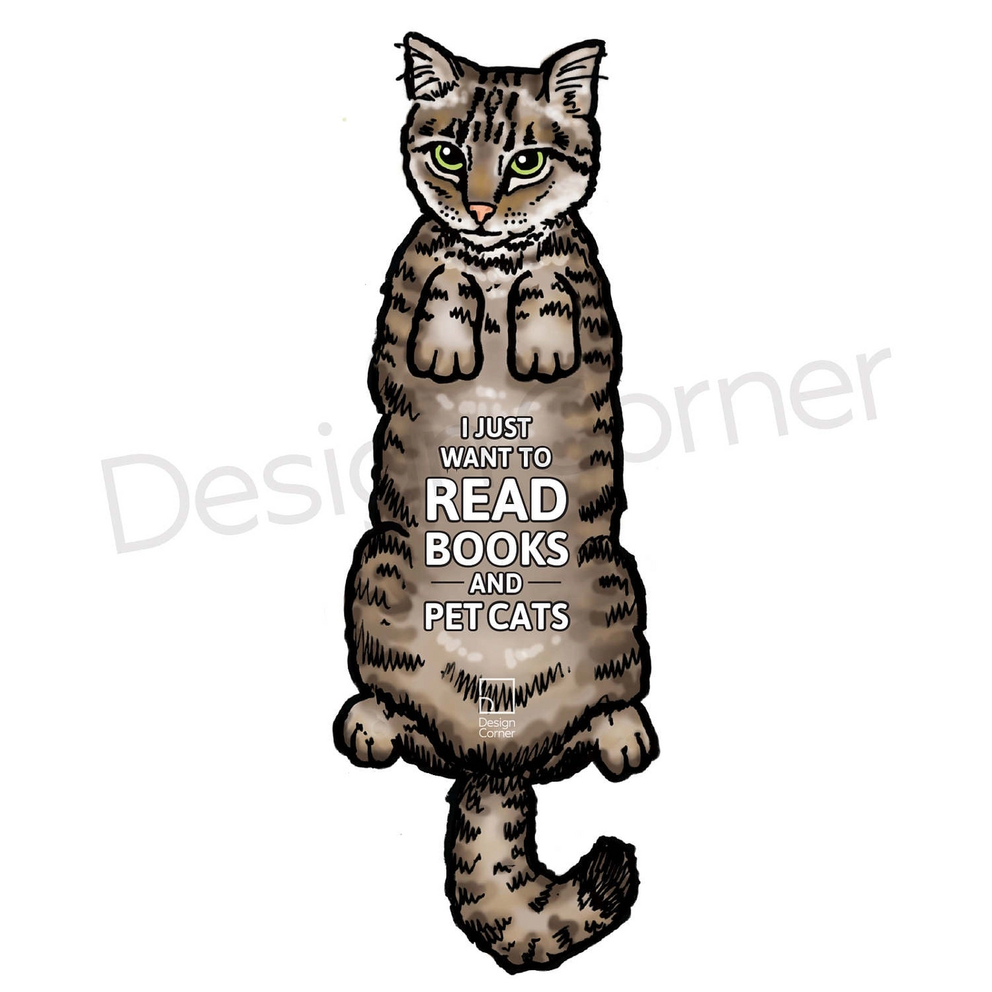 Cat Die Cut Bookmark