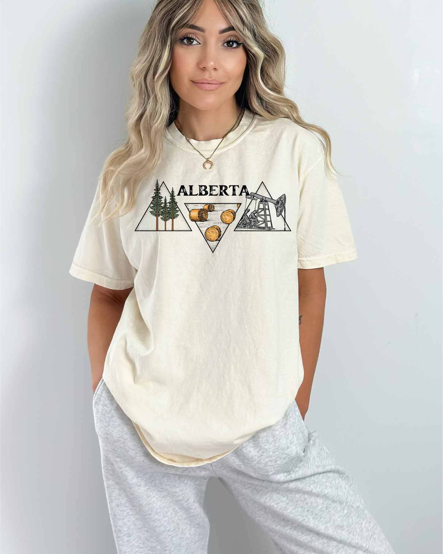 Alberta Oil Triangle Unisex T-shirt | Alberta Apparel