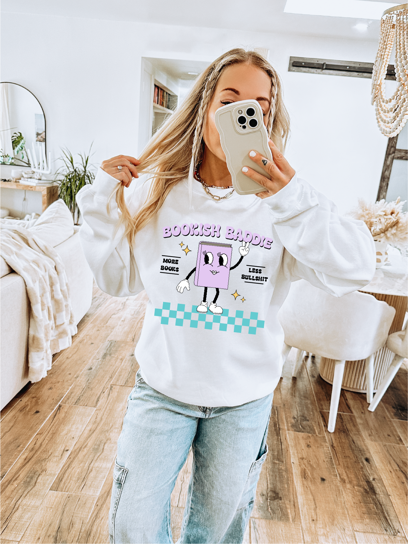 Bookish Baddie Unisex Crewneck Sweatshirt | Bookish Apparel