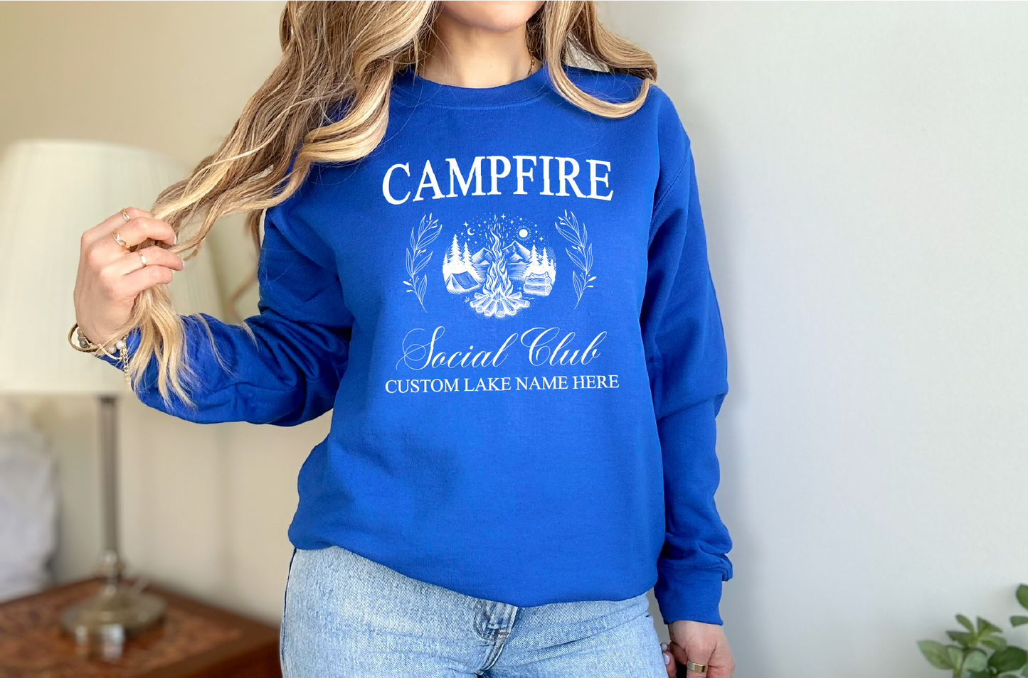 Campfire Social Club Personalized Sweatshirt | Summer Apparel | Custom Apparel