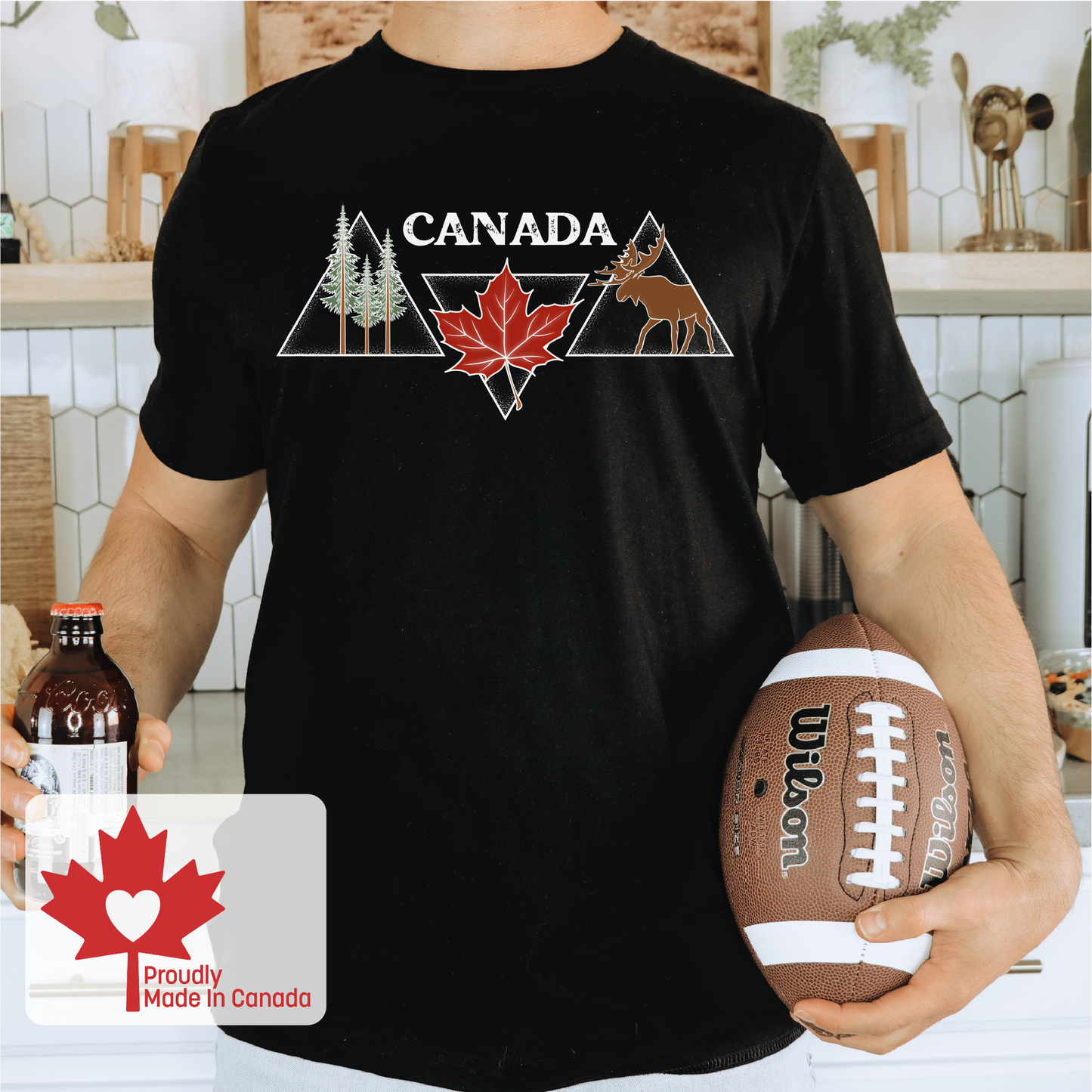 Canada Triangle Unisex T-shirt | Canadian Clothing