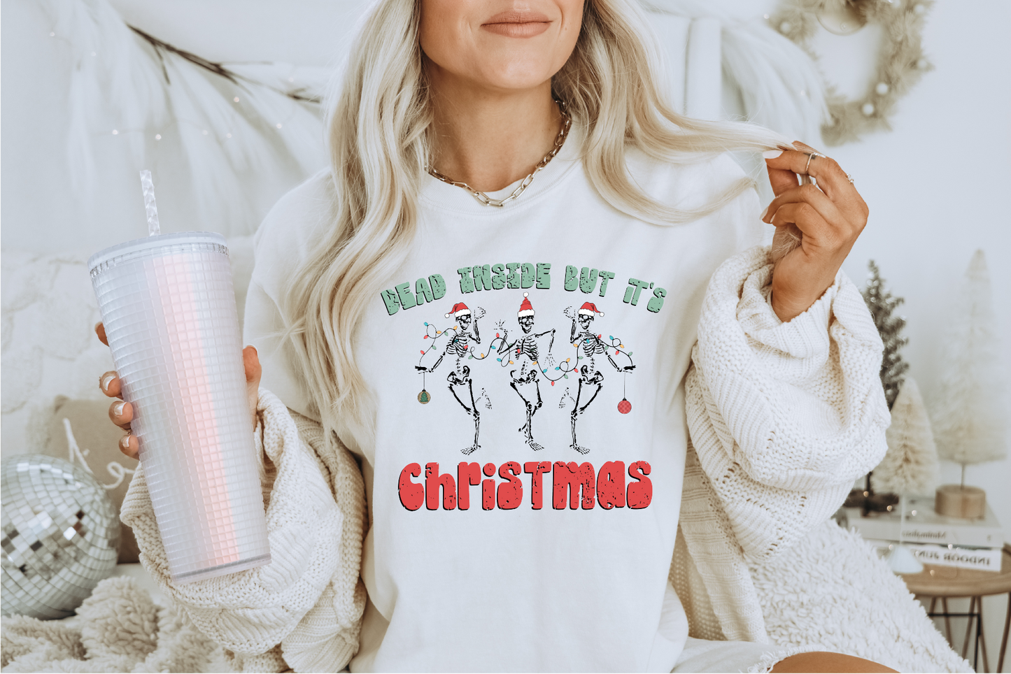 Dead Inside Unisex Crewneck | Christmas Apparel