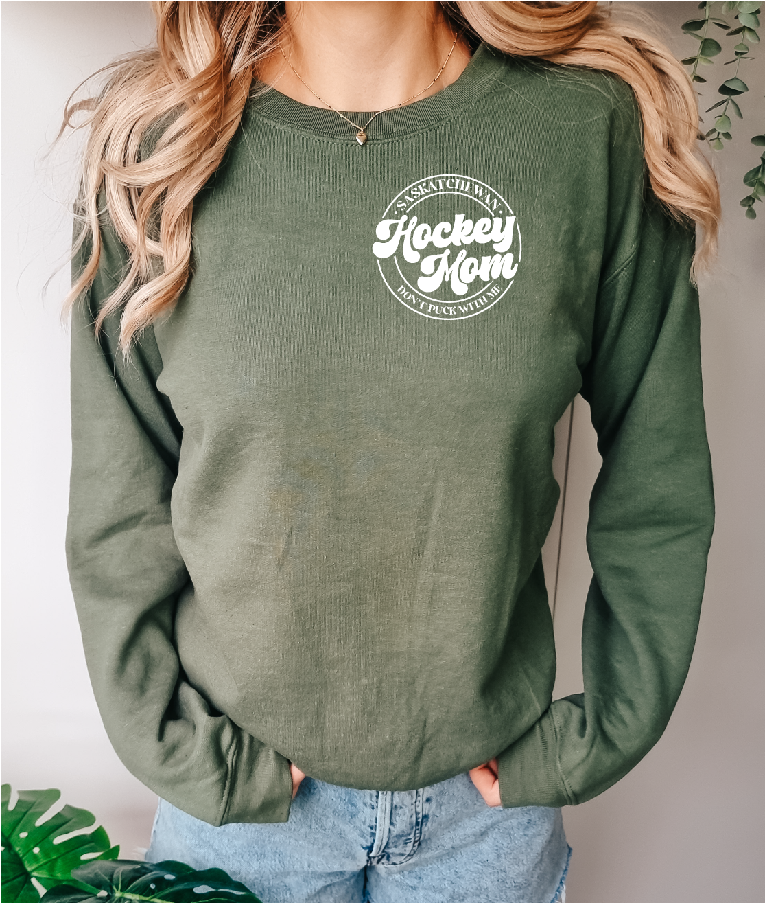 Saskatchewan Hockey Mom - Don't Puck With Me Unisex Crewneck