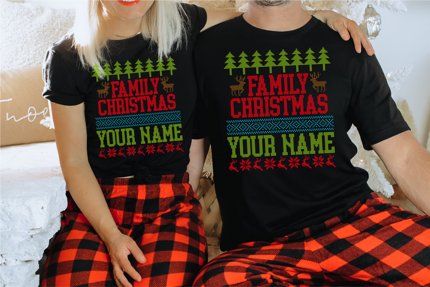 Family Christmas PERSONALIZED Unisex T-shirt | Christmas Apparel