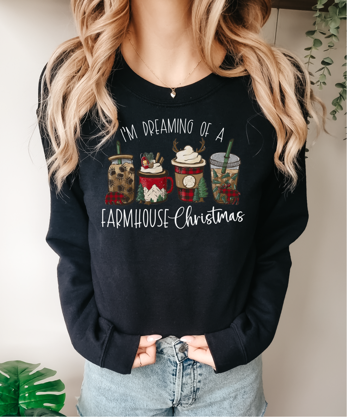 Farmhouse Christmas Unisex Crewneck | Christmas Apparel