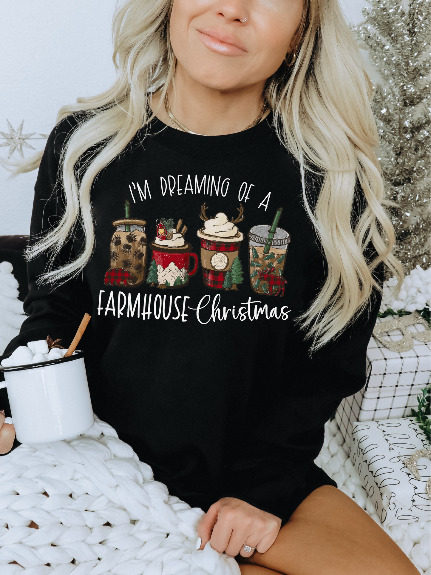 Farmhouse Christmas Unisex Crewneck | Christmas Apparel