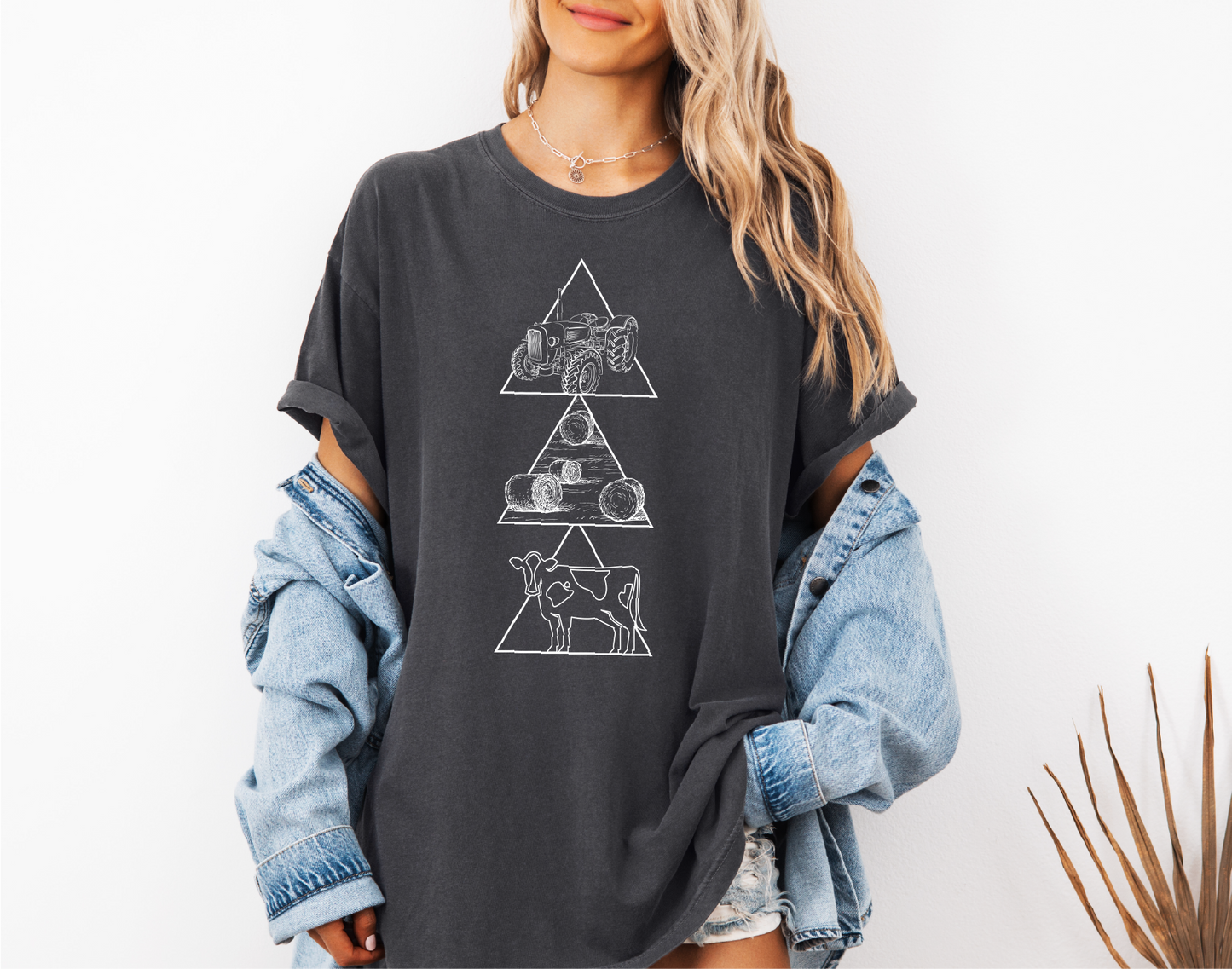 Geometric Farming Unisex T-shirt | Prairie Apparel | Farm Apparel