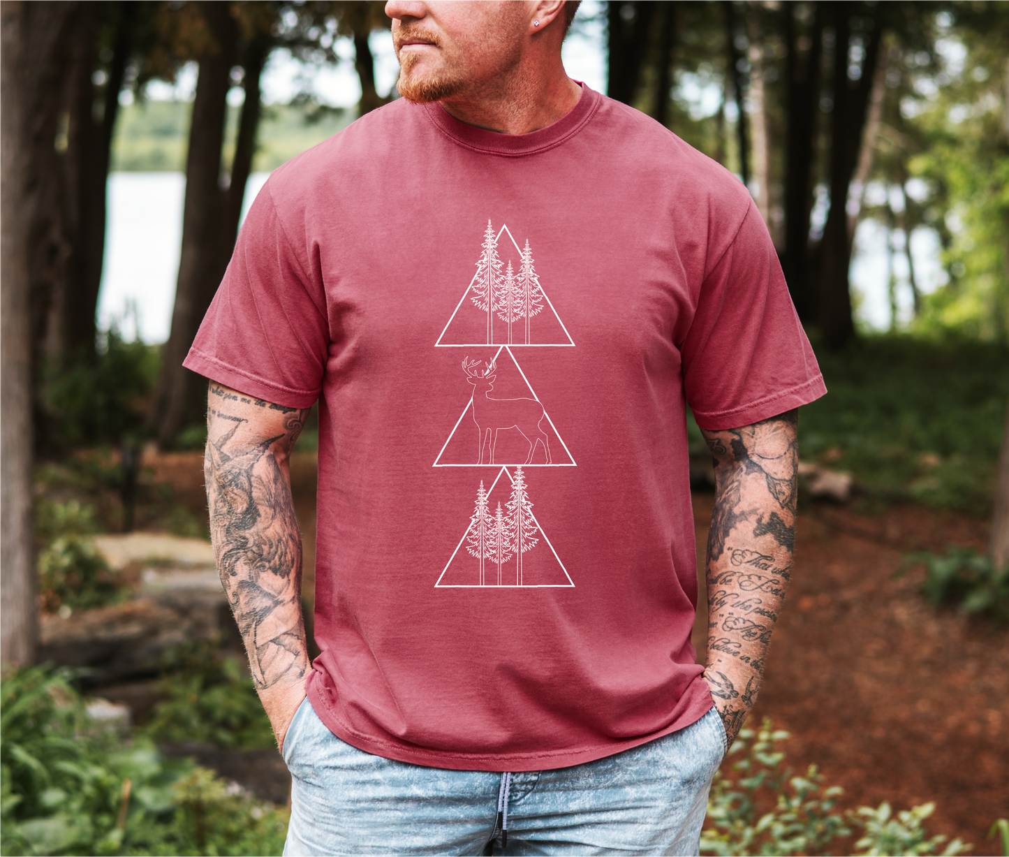 Geometric Hunting Unisex T-shirt