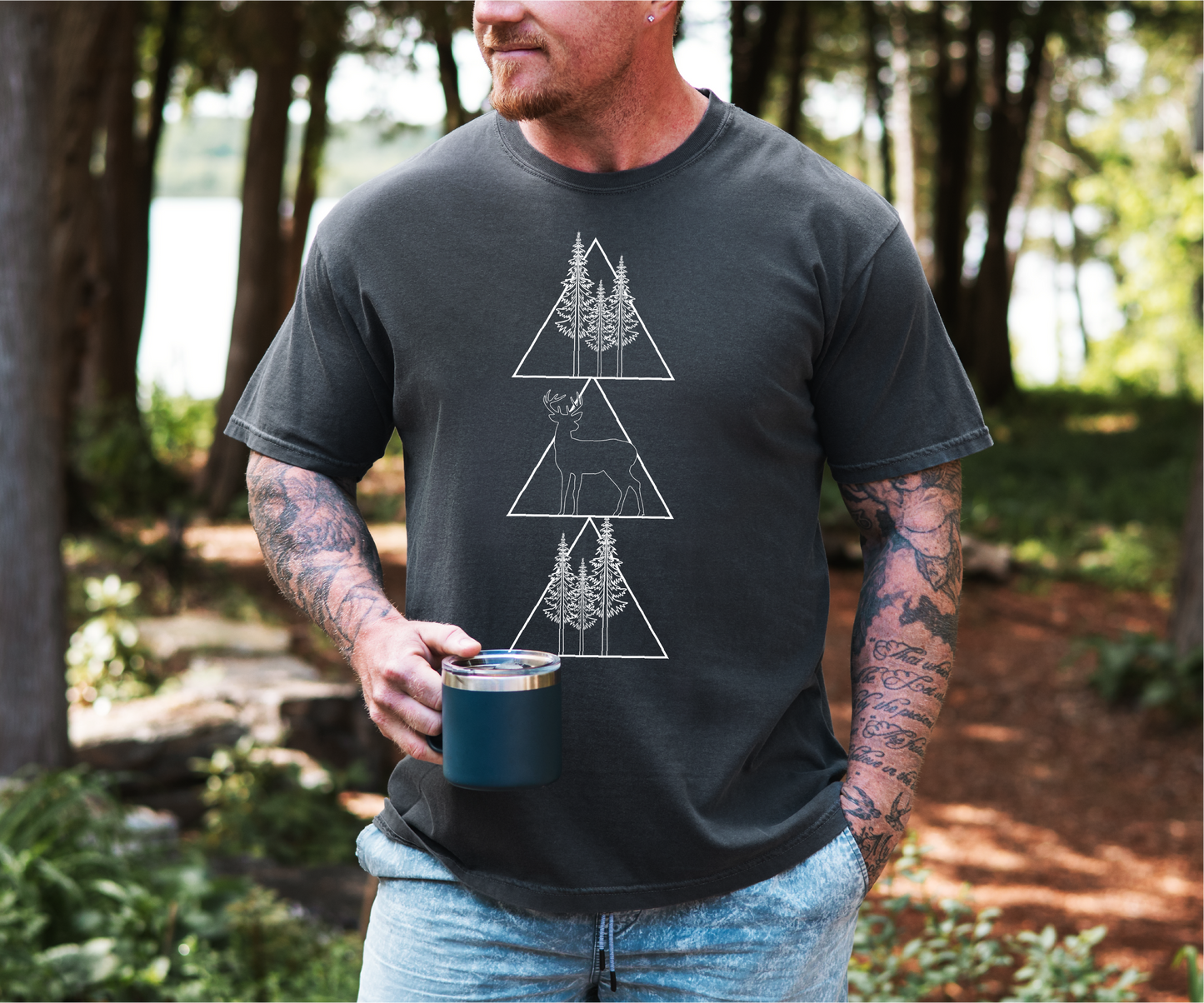 Geometric Hunting Unisex T-shirt