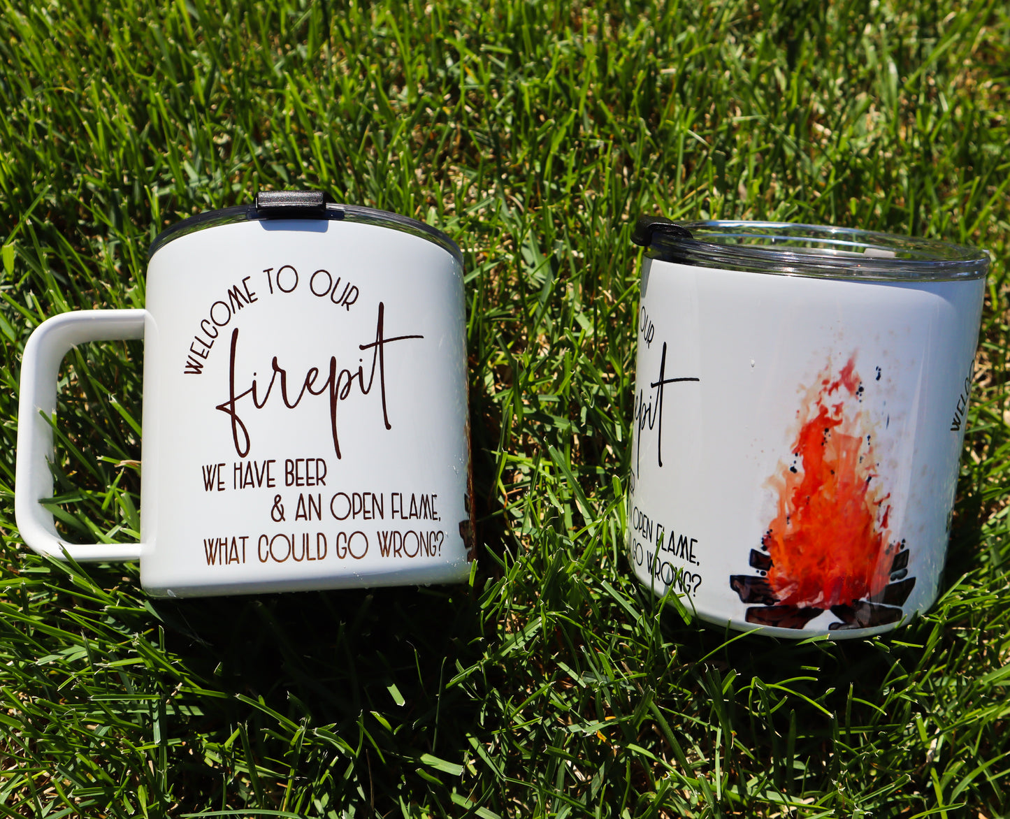 Firepit Stainless Steel 17oz Coffee Mug | Summer Mug