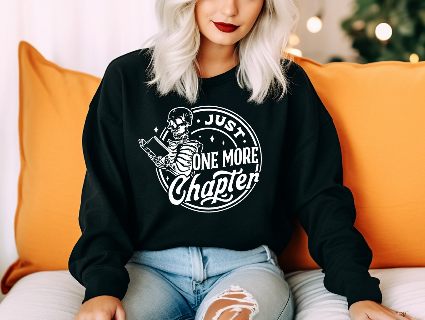 Just One More Chapter Unisex Crewneck Sweatshirt | Bookish Apparel