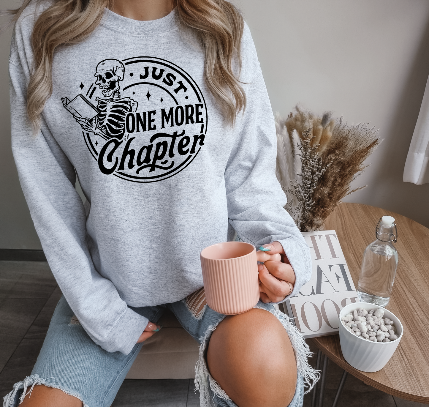 Just One More Chapter Unisex Crewneck Sweatshirt | Bookish Apparel