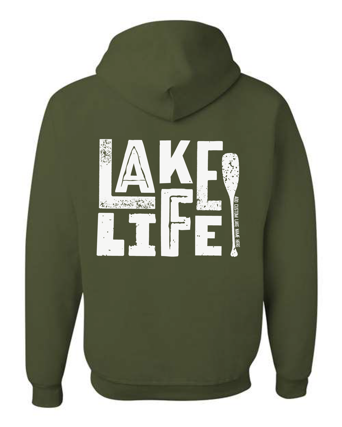 Lake Life Oar Personalized Lake Hoodie | Summer Apparel