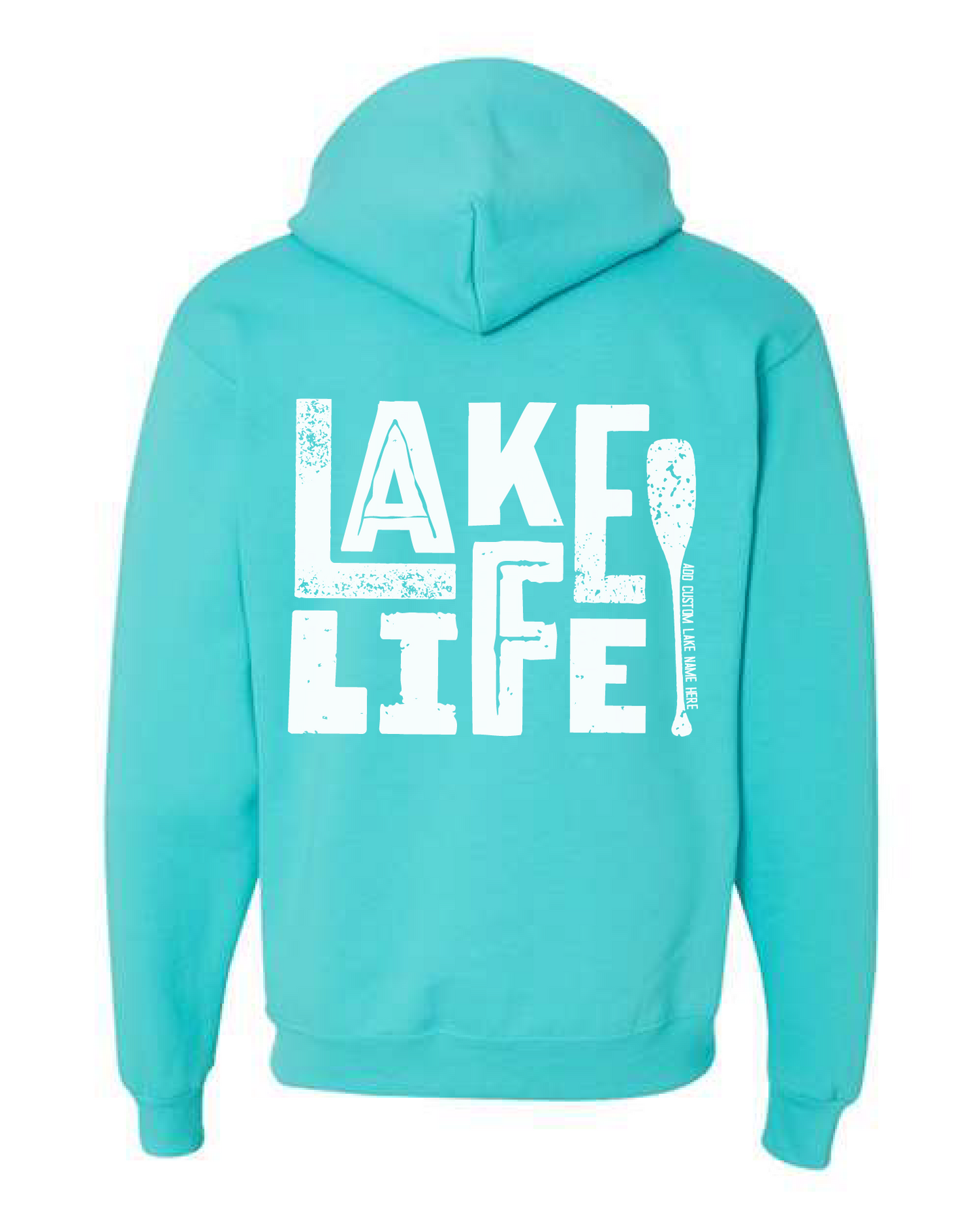 Lake Life Oar Personalized Lake Hoodie | Summer Apparel