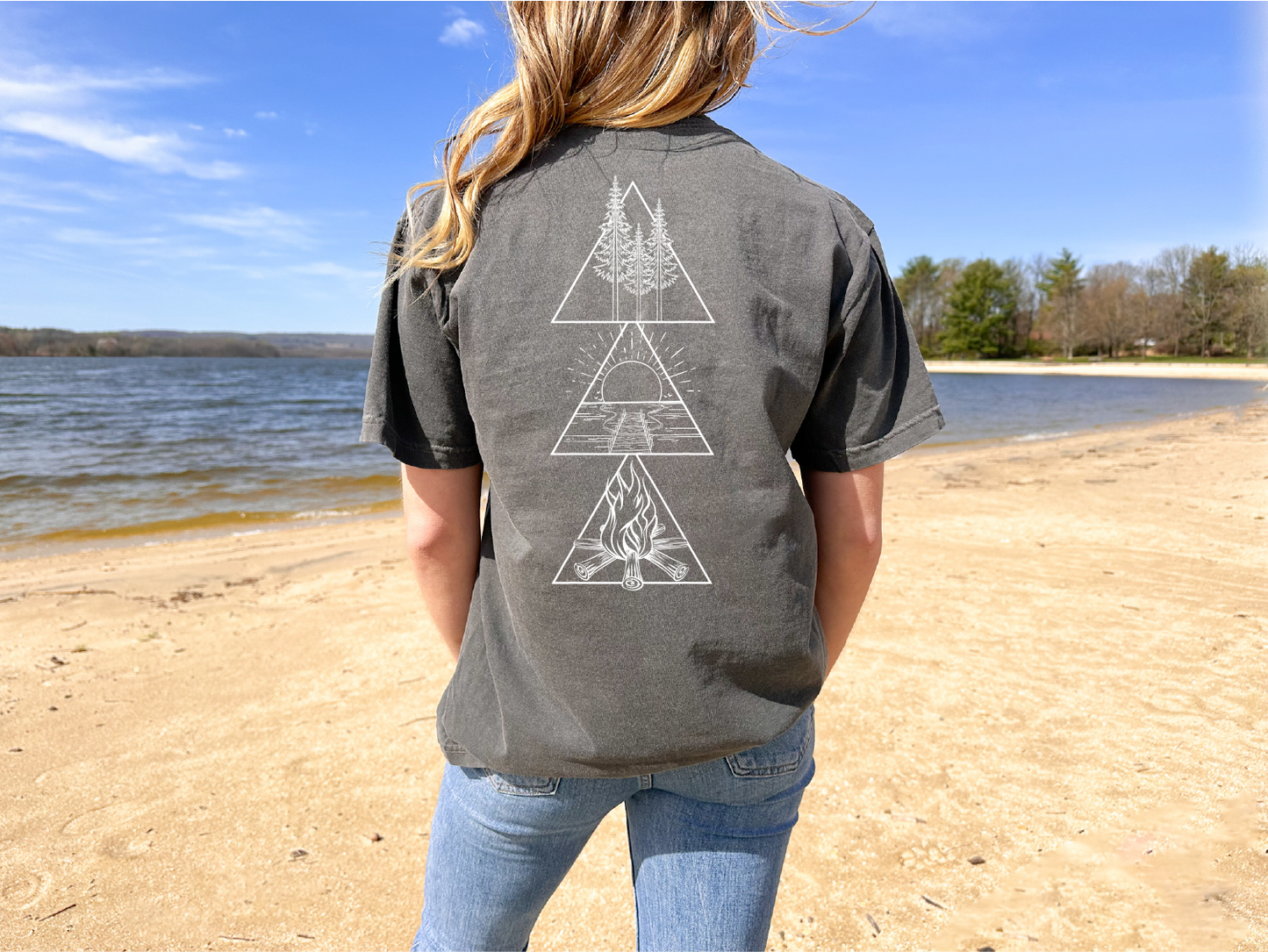 Lake Triangle T-shirt | Lake Shirt | Summer Shirt