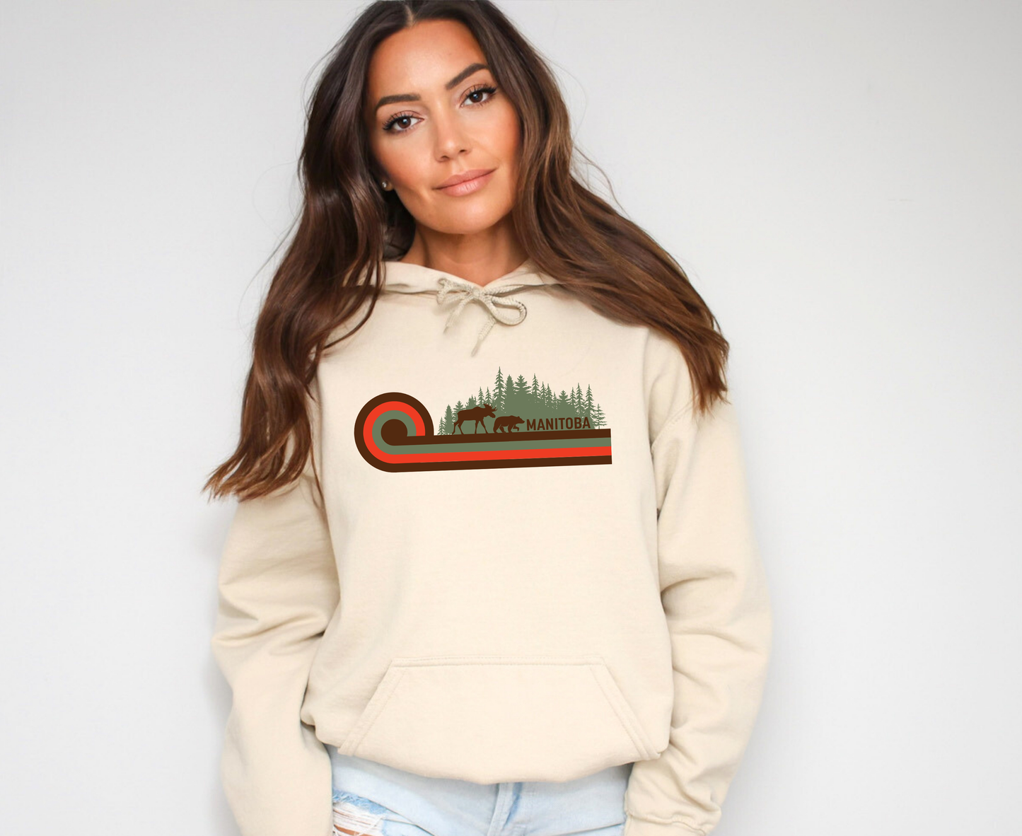 Manitoba Retro 70s Unisex Hoodie | Manitoba Clothing