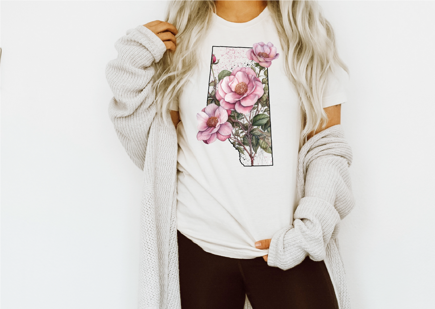Wild Rose Province Unisex T-shirt | Alberta Apparel