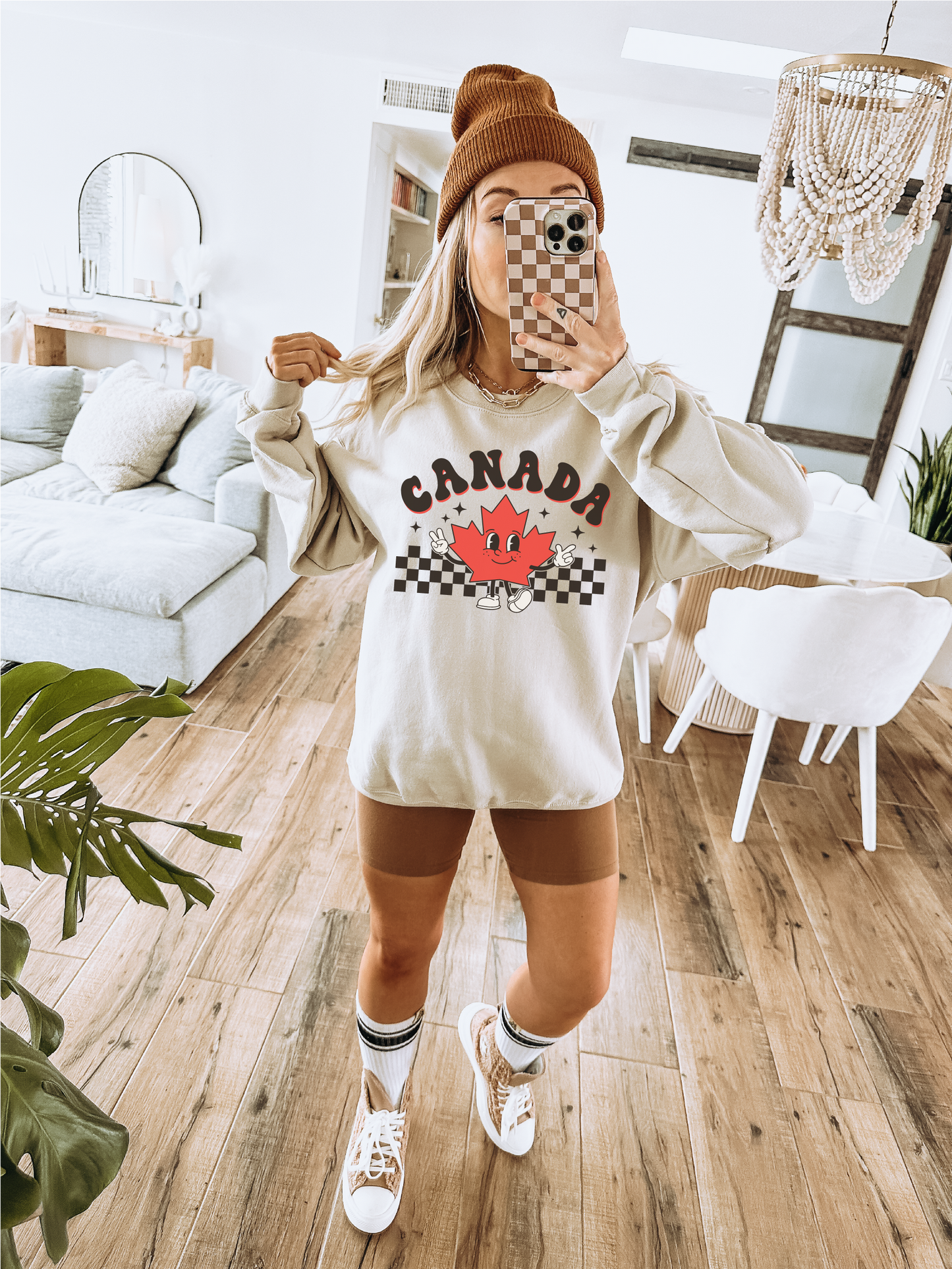 Retro Canada Crewneck Sweatshirt | Canada Day Crewneck