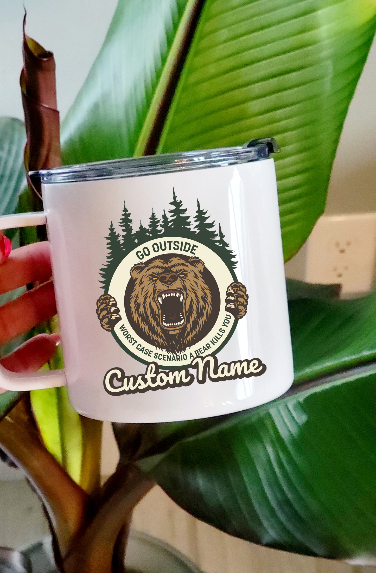 Go Outside Stainless Steel 17oz Coffee Mug