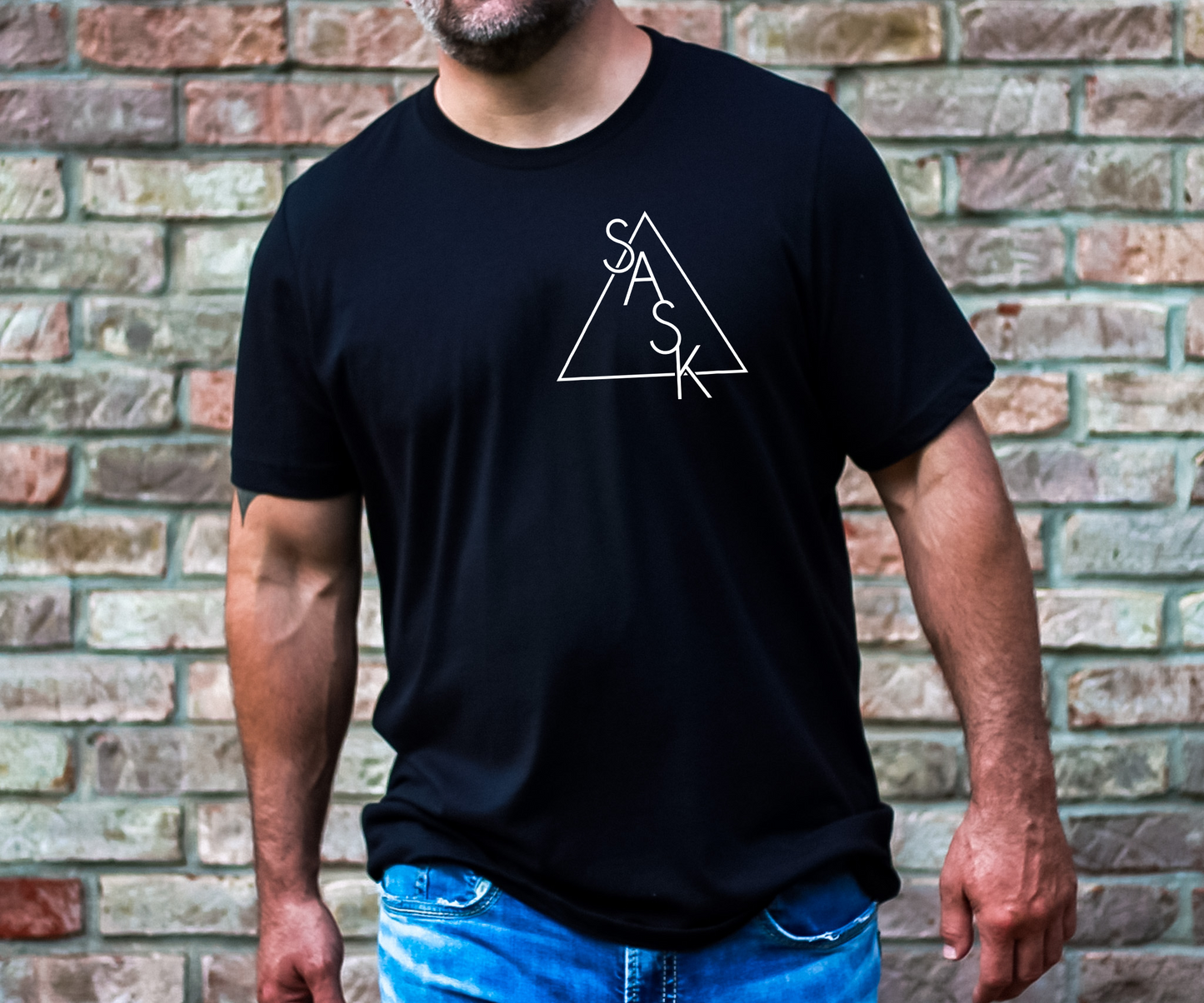 Geometric Saskatchewan Unisex T-shirt | Saskatchewan Clothing