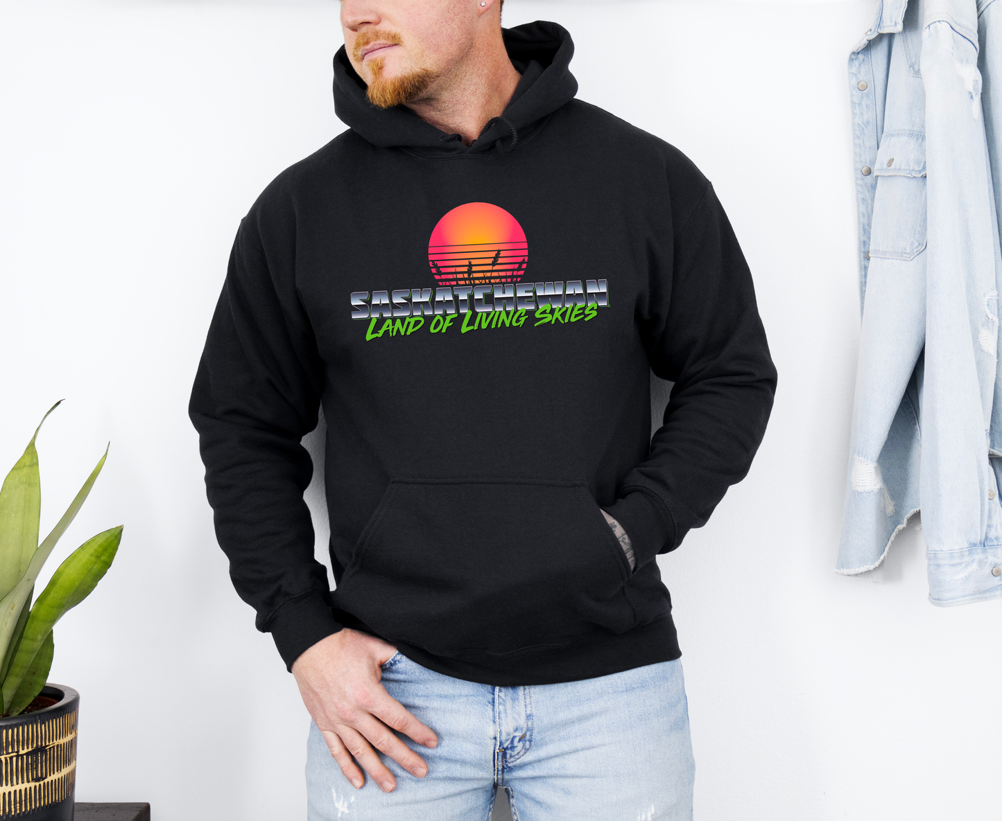 Saskatchewan Retro 80s Unisex Hoodie | Sask Clothing