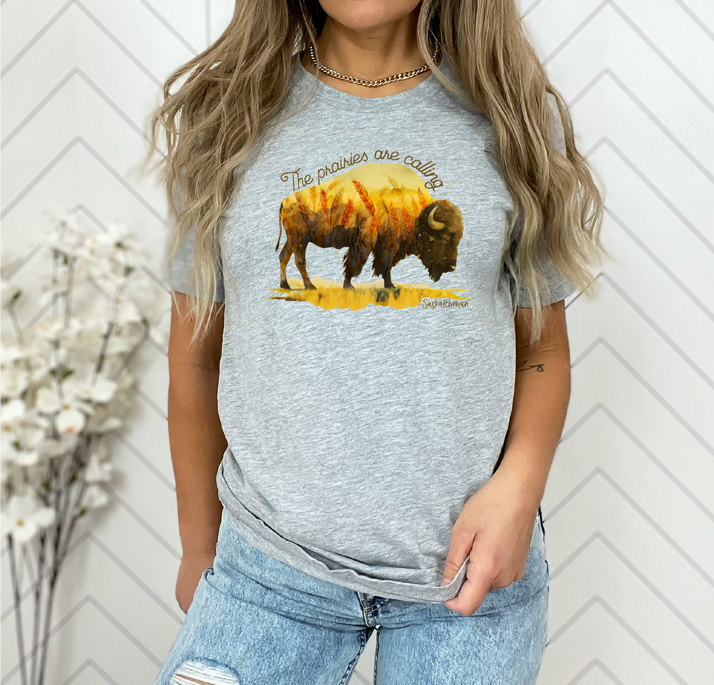 The Prairies Are Calling Unisex T-shirt | Saskatchewan Apparel