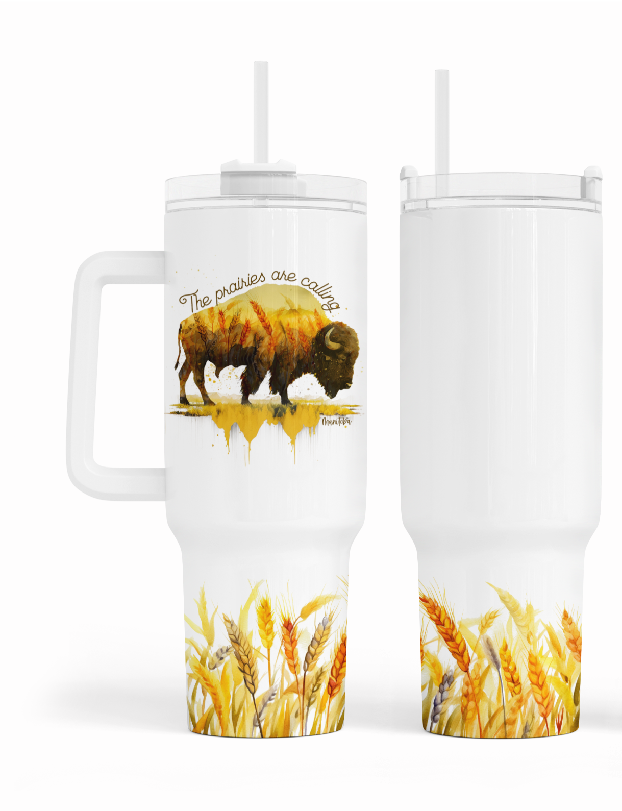 The Prairies Are Calling 40oz Tumbler | Manitoba Tumbler