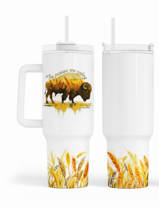 The Prairies Are Calling 40oz Tumbler | Manitoba Tumbler