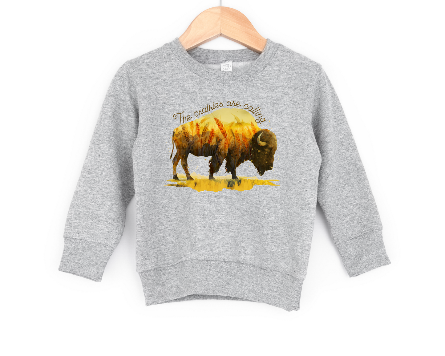 The Prairies Are Calling Youth & Toddler Crewneck | Saskatchewan Apparel