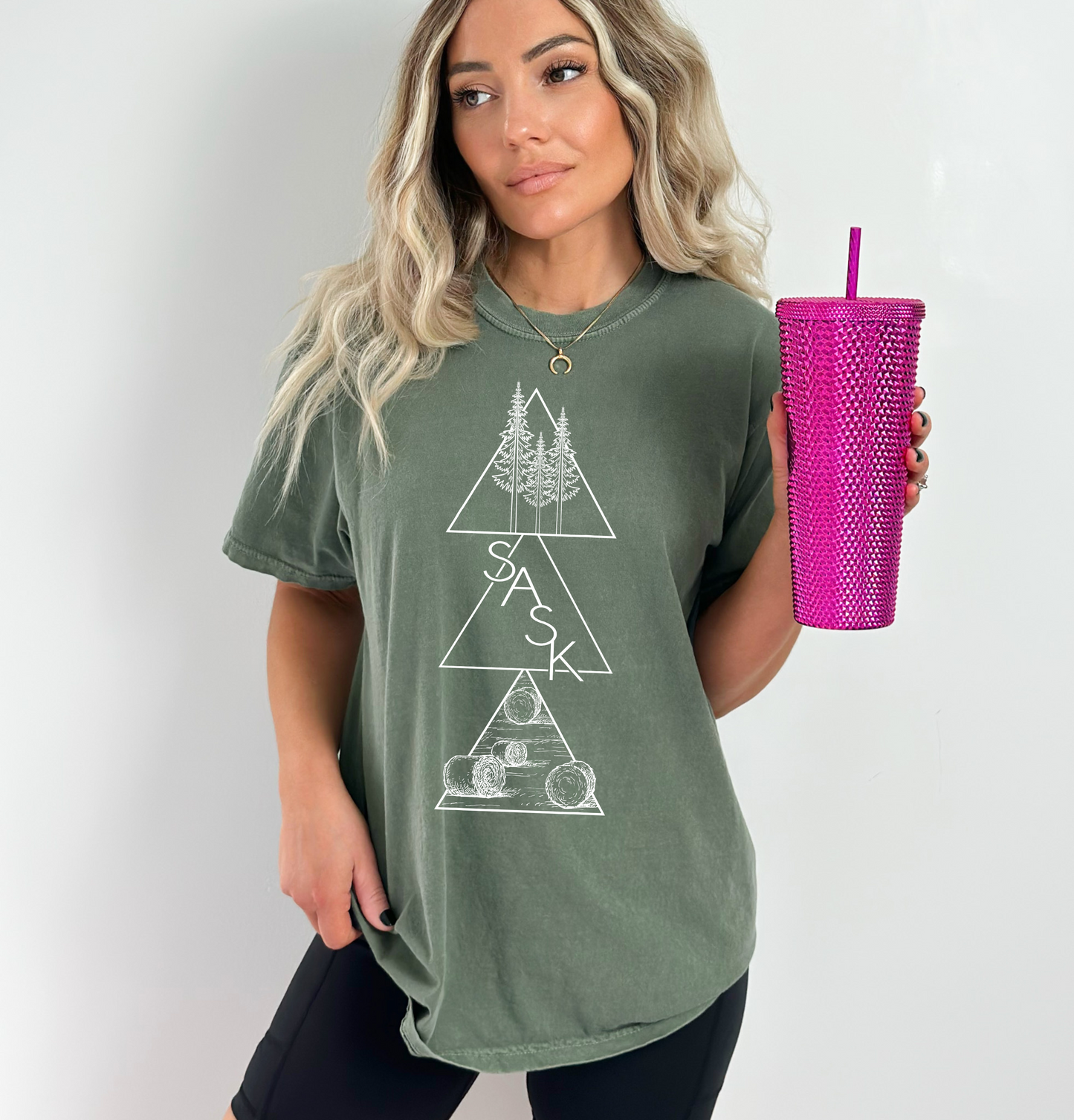 Geometric Saskatchewan Unisex T-shirt | Prairie Clothing