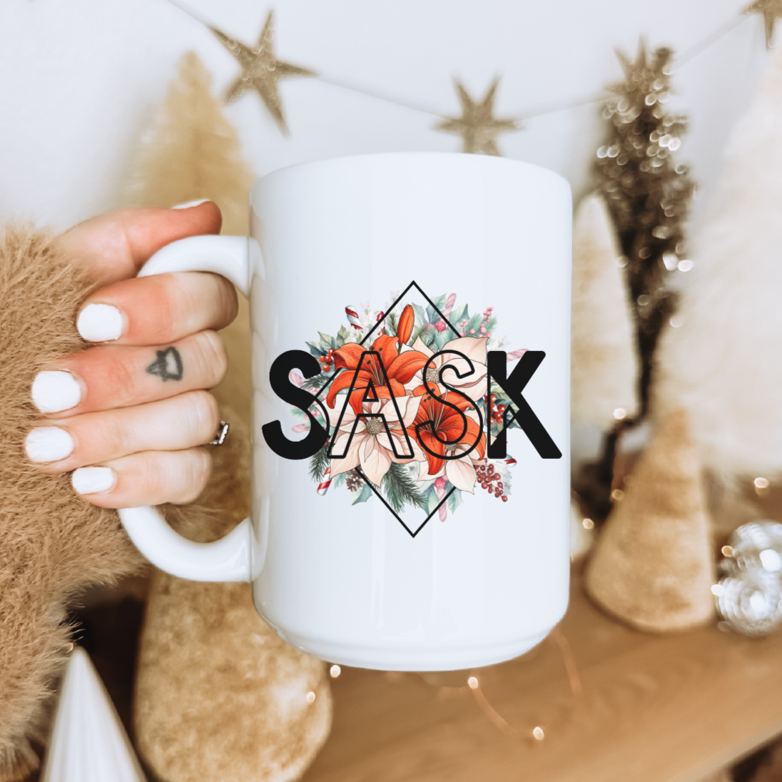 SPECIAL EDITION Sask Diamond Ceramic Mug | Christmas Mug