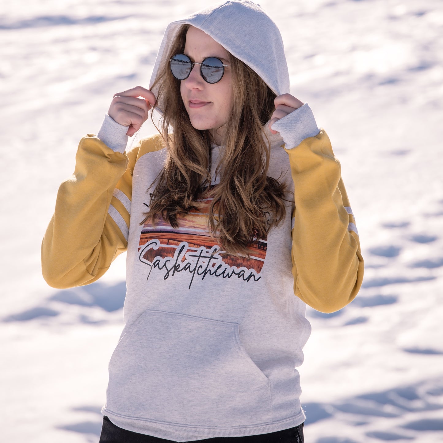 Land Of Living Skies Sunset Hoodie | Saskatchewan Clothing