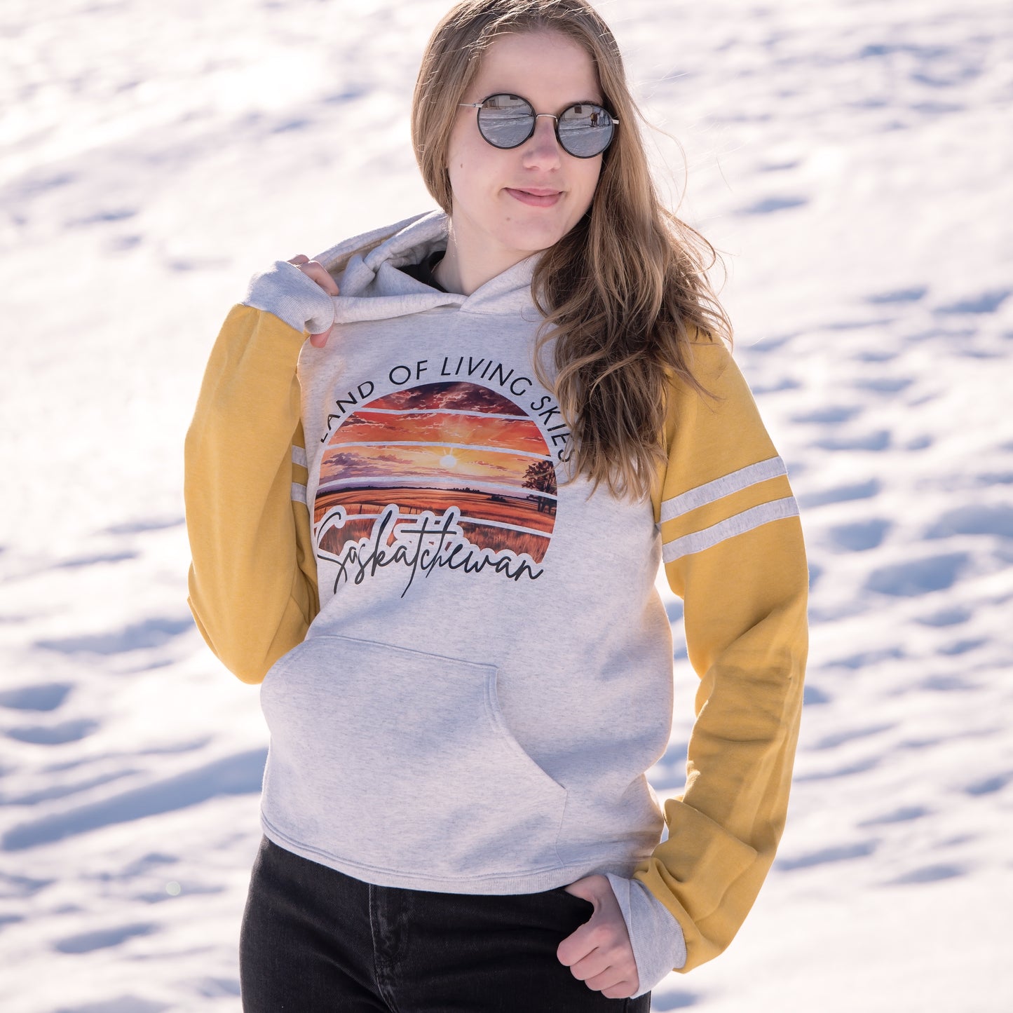 Land Of Living Skies Sunset Hoodie | Saskatchewan Clothing