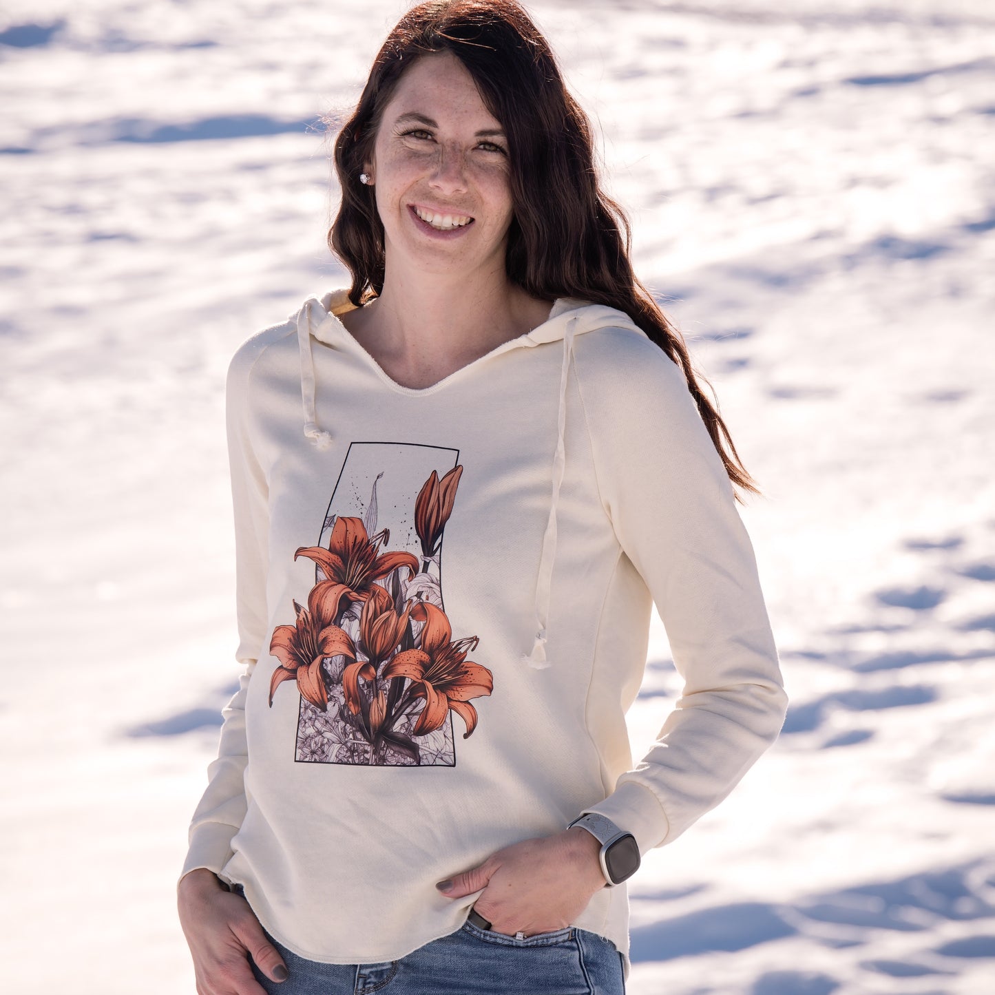 Prairie Lily Province Premium Women's Bunnyhug | Saskatchewan Apparel