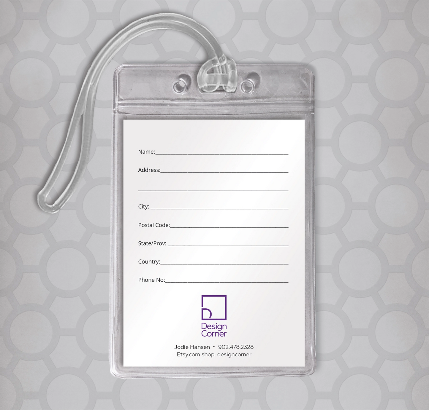 Emotional Baggage Retro Funny Luggage Tag