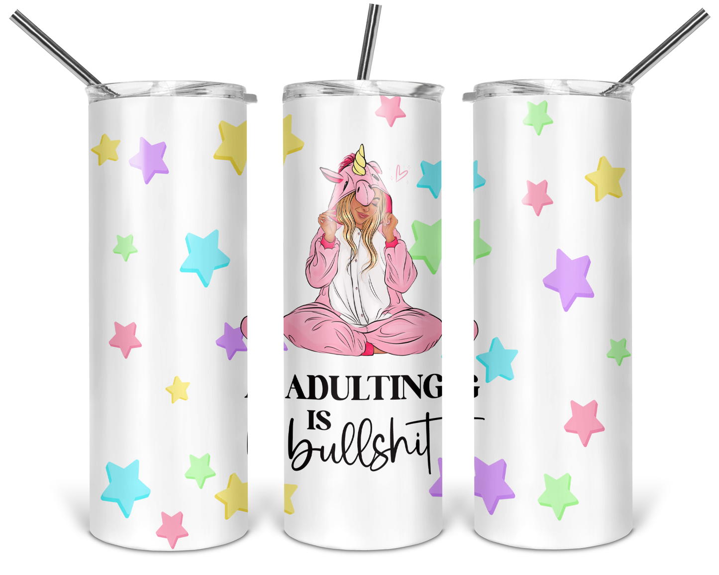 Adulting is Bullshit Skinny Tumbler