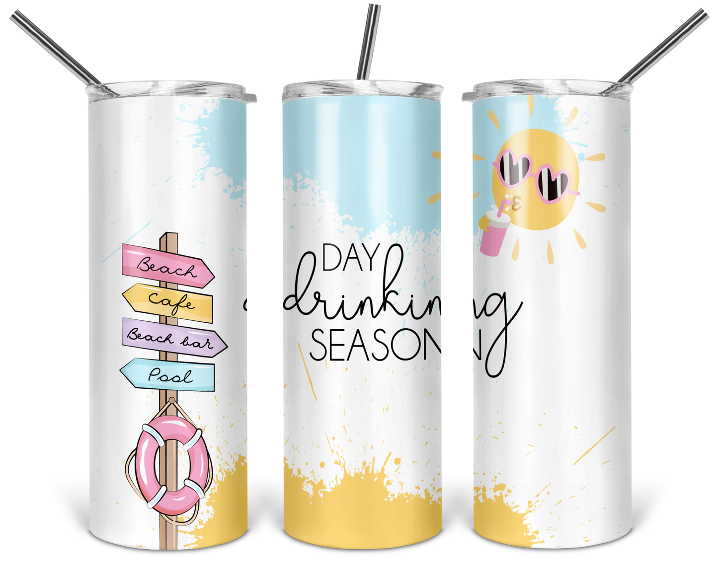 Day Drinking Season Skinny Tumbler