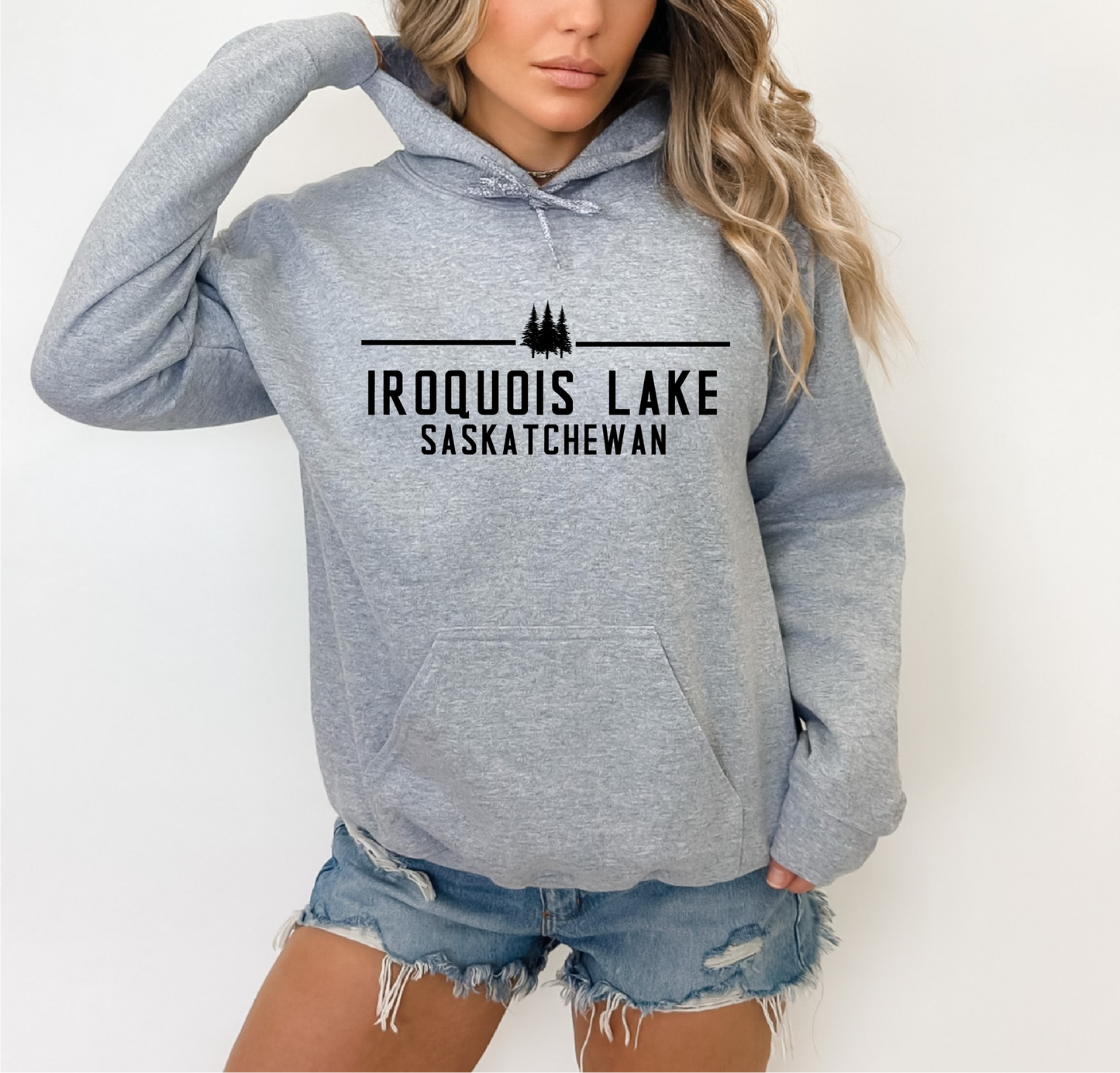 Minimalist Personalized Lake Hoodie