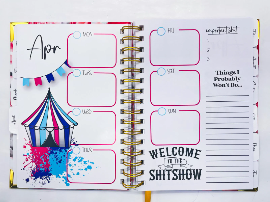 My Fucking Planner Sweary Undated Planner | Day Planner
