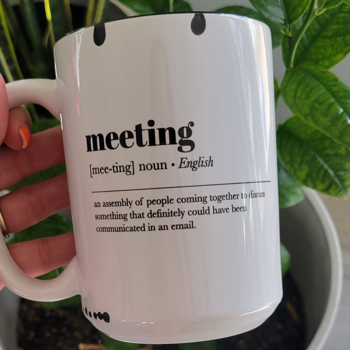 Meeting Ceramic Mug | Office Mug