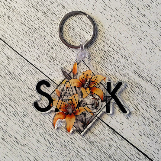 SASK Diamond Acrylic Keychain