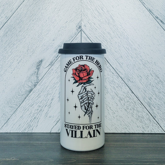 Stayed For The Villain Stainless Steel Tumbler | Bookish Drink Cup