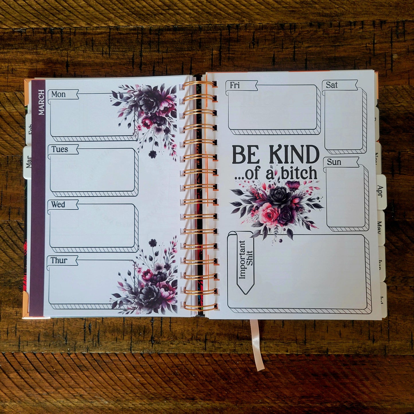 Organized Fucking Chaos Undated Sweary Planner | Day Planner