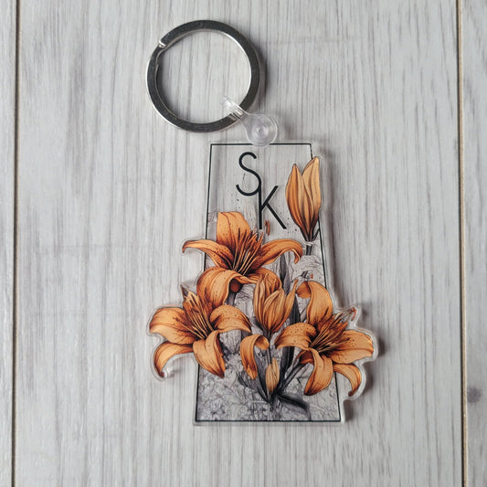 Prairie Lily Province Acrylic Keychain