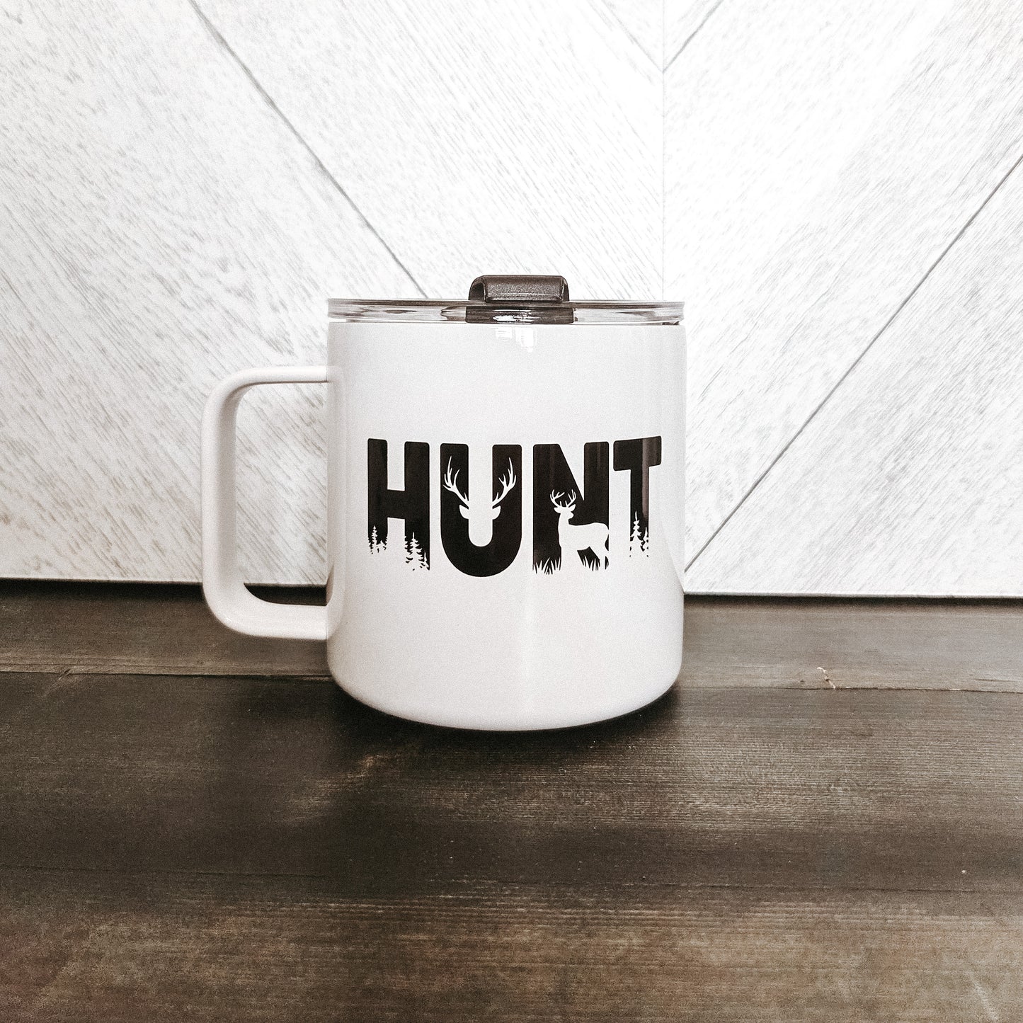 HUNT Stainless Steel 17oz Coffee Mug